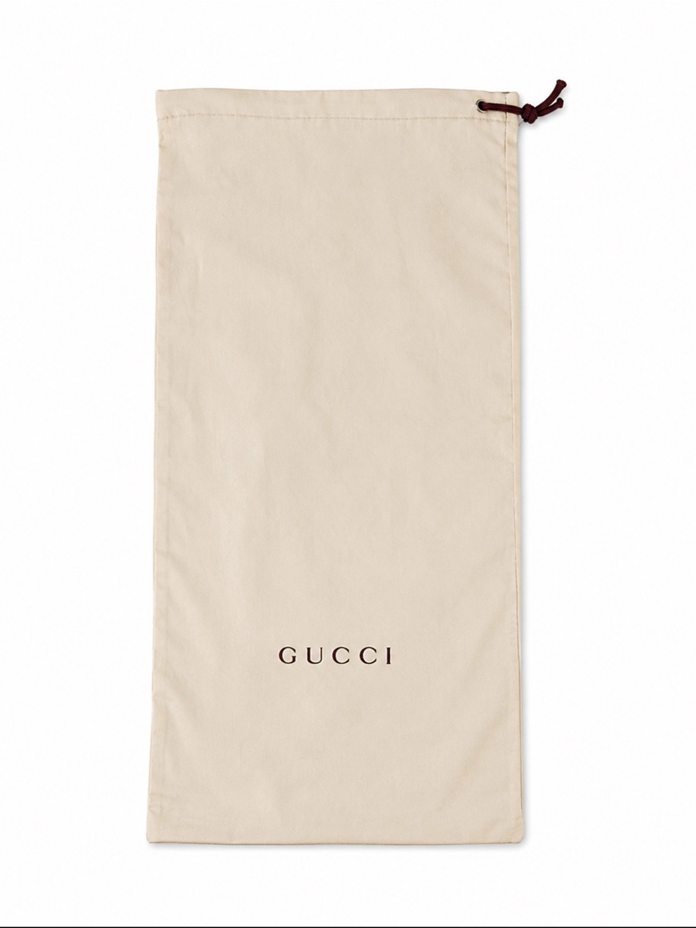 Gucci Authentic Drawstring Dust Bag Shoe Storage Pouch Beige 7x15”